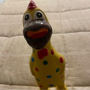 Yellow Polka Dot Squeaky Toy